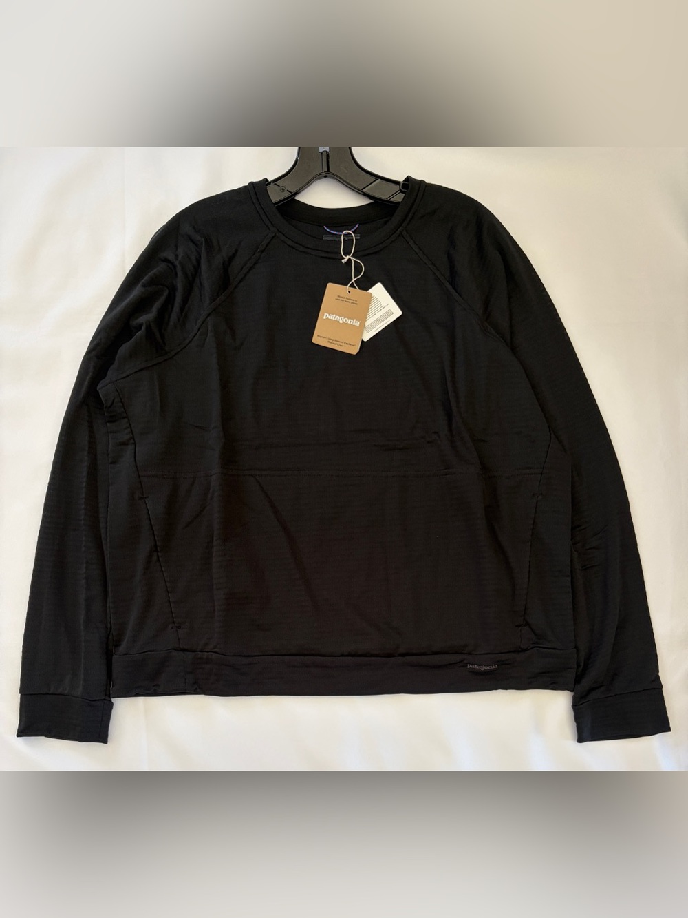 $125 Patagonia Women's Long Sleeve Capilene Thermal Crew Top Black Size L